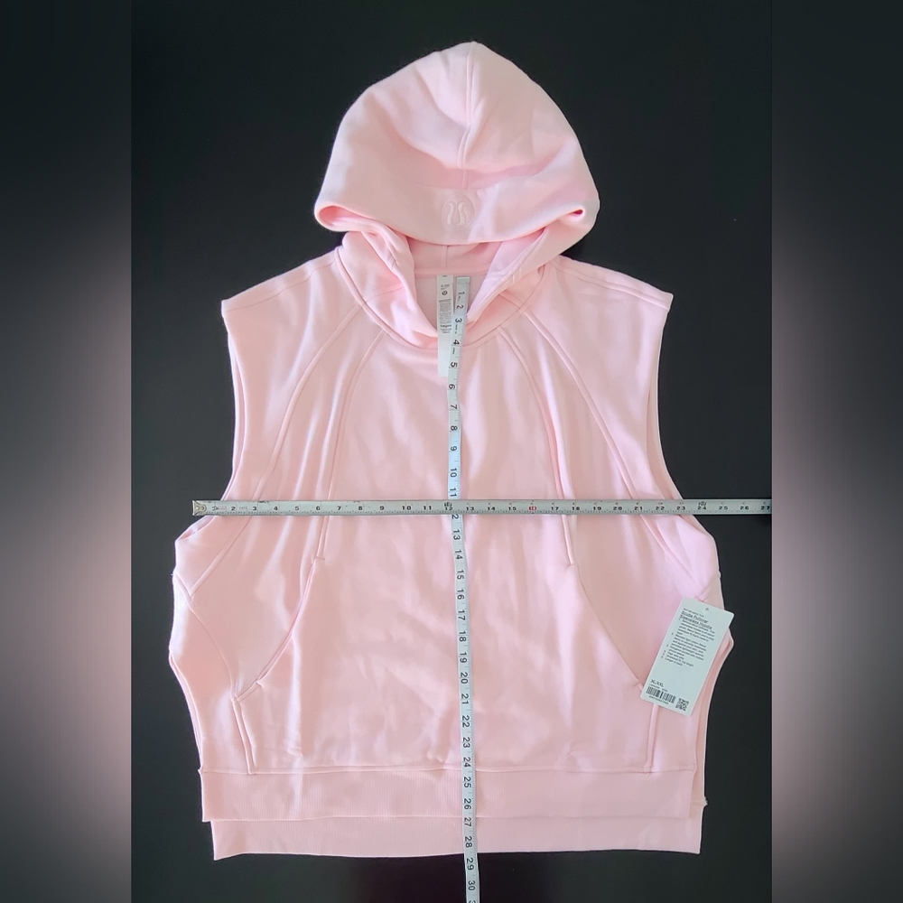 NWT Lululemon Scuba Pullover Sleeveless Hoodie - Pink, Size XL/XXL - Picture 2 of 5